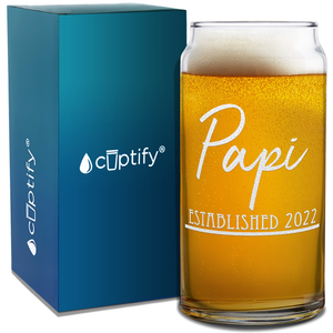  Papi Established 2022 Etched on Glass