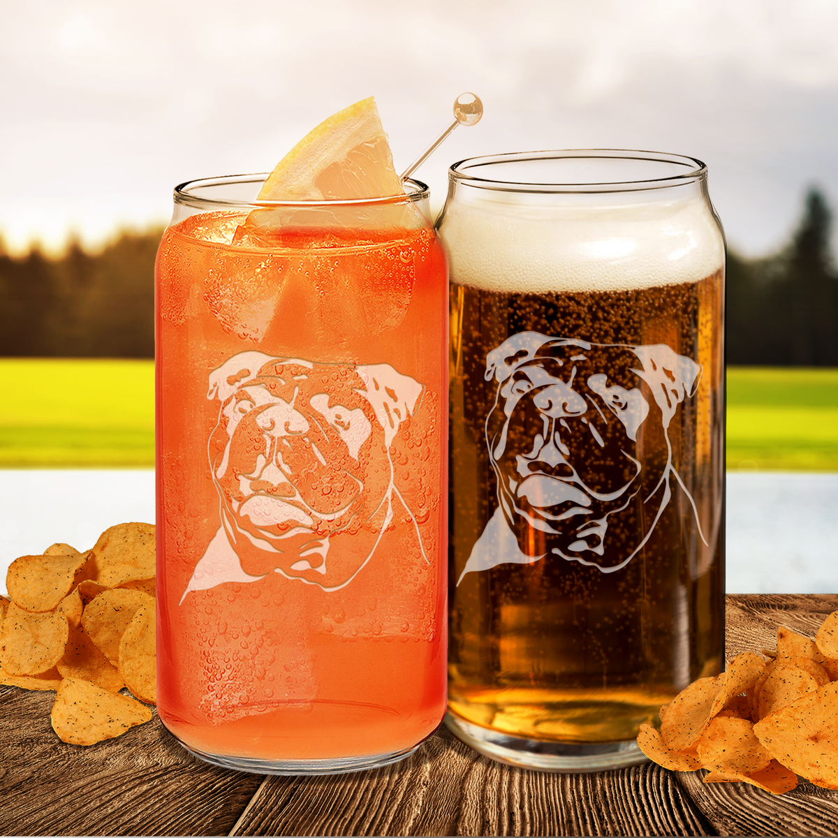 Bulldog Head Glass