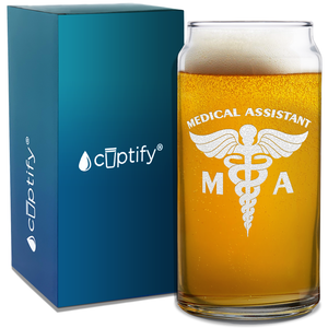 MA Medical Assistant Etched Glass