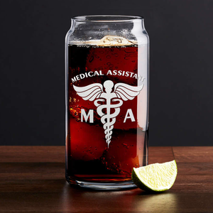 MA Medical Assistant Etched Glass