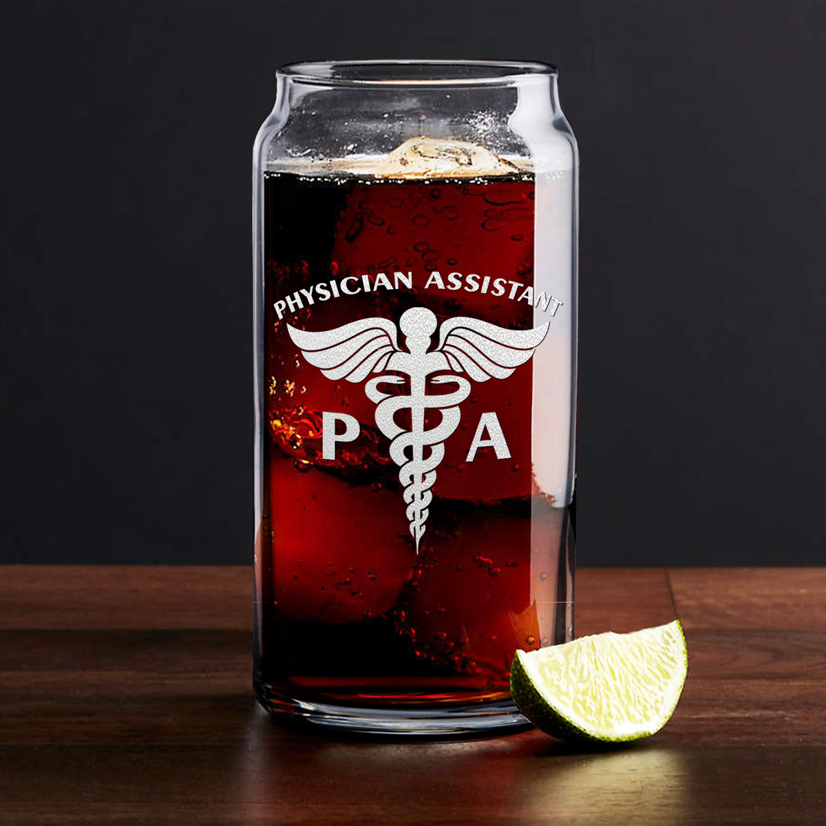PA Physician Assistant Etched Glass