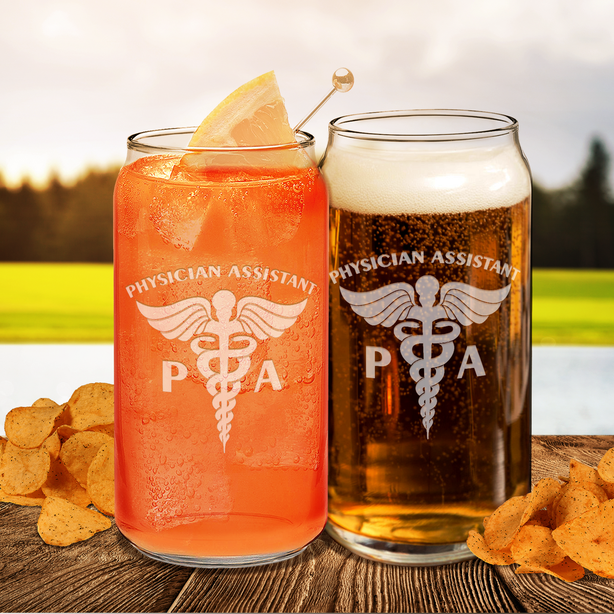 PA Physician Assistant Etched Glass