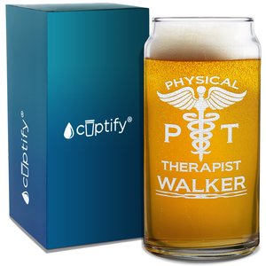Personalized PT Physical Therapist Etched Glass