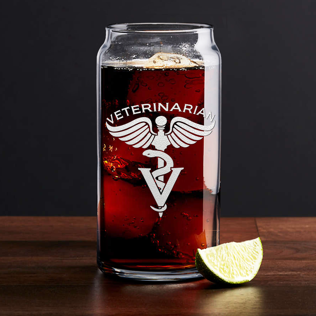 Veterinarian Etched Glass