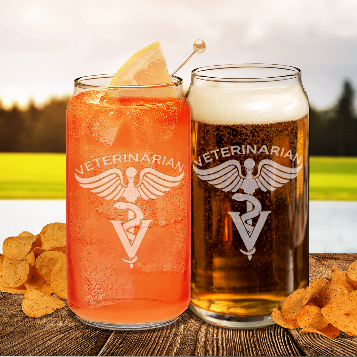 Veterinarian Etched Glass