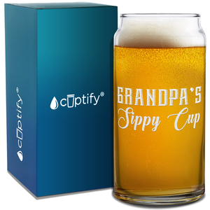 Grandpa's Sippy Cup 20oz Beer Glass Can