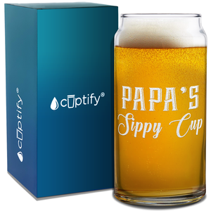 Papa's Sippy Cup 20oz Beer Glass Can