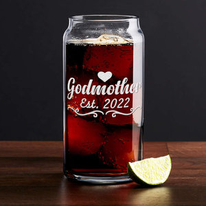  Godmother Est. 2022 Etched on Glass