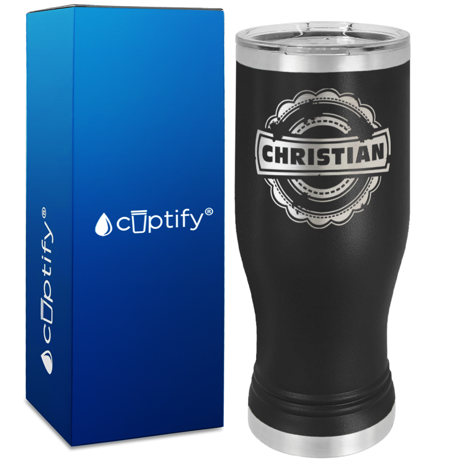 Personalized Asperous Engraved on 20oz Pilsner