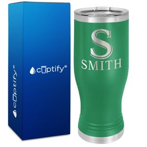 Personalized Monogram Initial and Name Engraved on 20oz Pilsner