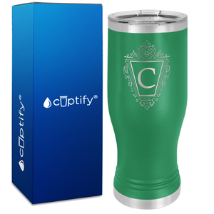 Personalized Classic Crest Engraved on 20oz Pilsner