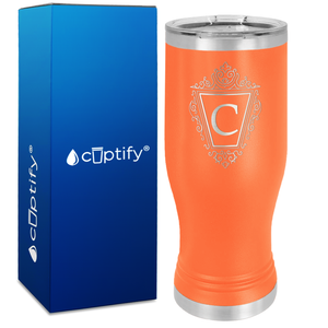 Personalized Classic Crest Engraved on 20oz Pilsner