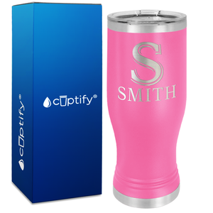 Personalized Monogram Initial and Name Engraved on 20oz Pilsner