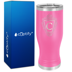Personalized Classic Crest Engraved on 20oz Pilsner