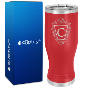 Personalized Classic Crest Engraved on 20oz Pilsner