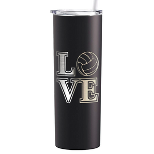 LOVE Volleyball Laser Engraved on Stainless Steel Volleyball Tumbler