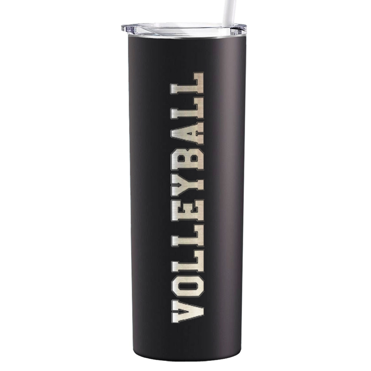 Volleyball Laser Engraved on Stainless Steel Volleyball Tumbler