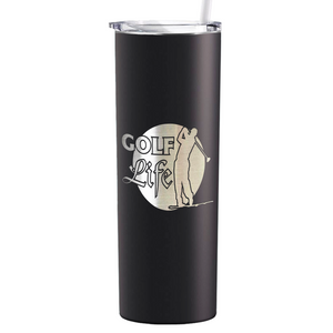 Golf Life Laser Engraved on Stainless Steel Golf Tumbler