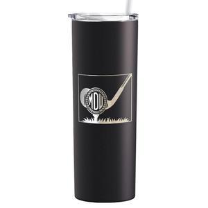 Personalized Monogrammed Golf Ball Laser Engraved on Stainless Steel Golf Tumbler