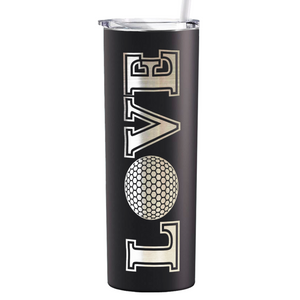 Golf Love Laser Engraved on Stainless Steel Golf Tumbler