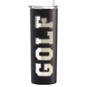 Golf Laser Engraved on Stainless Steel Golf Tumbler