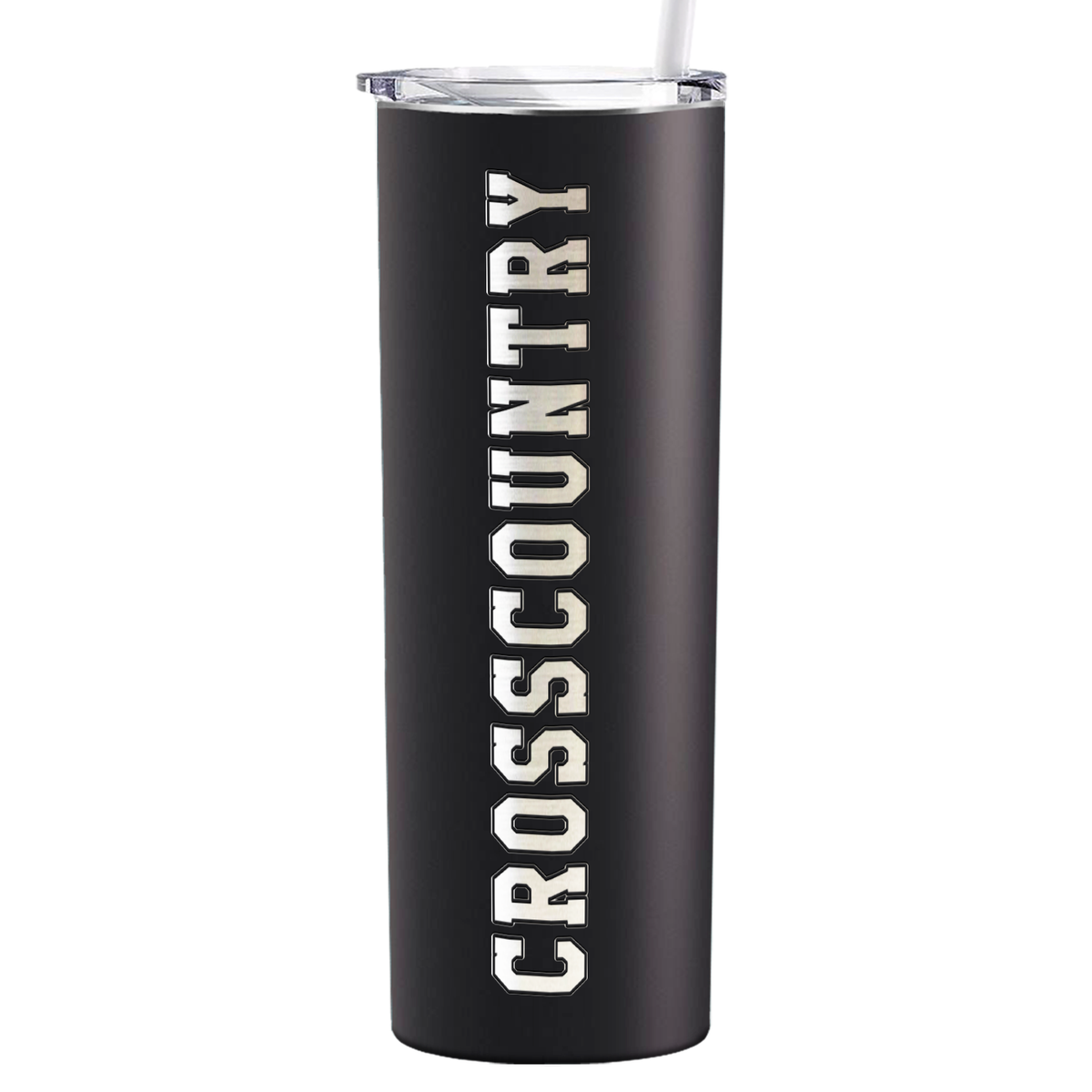 Cross Country Laser Engraved on Stainless Steel Cross Country Tumbler
