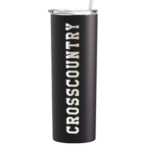 Cross Country Laser Engraved on Stainless Steel Cross Country Tumbler