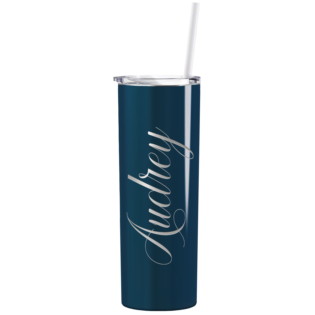 Personalized Engraved 20 oz Skinny 20oz Tumbler - Blue Sea Gloss