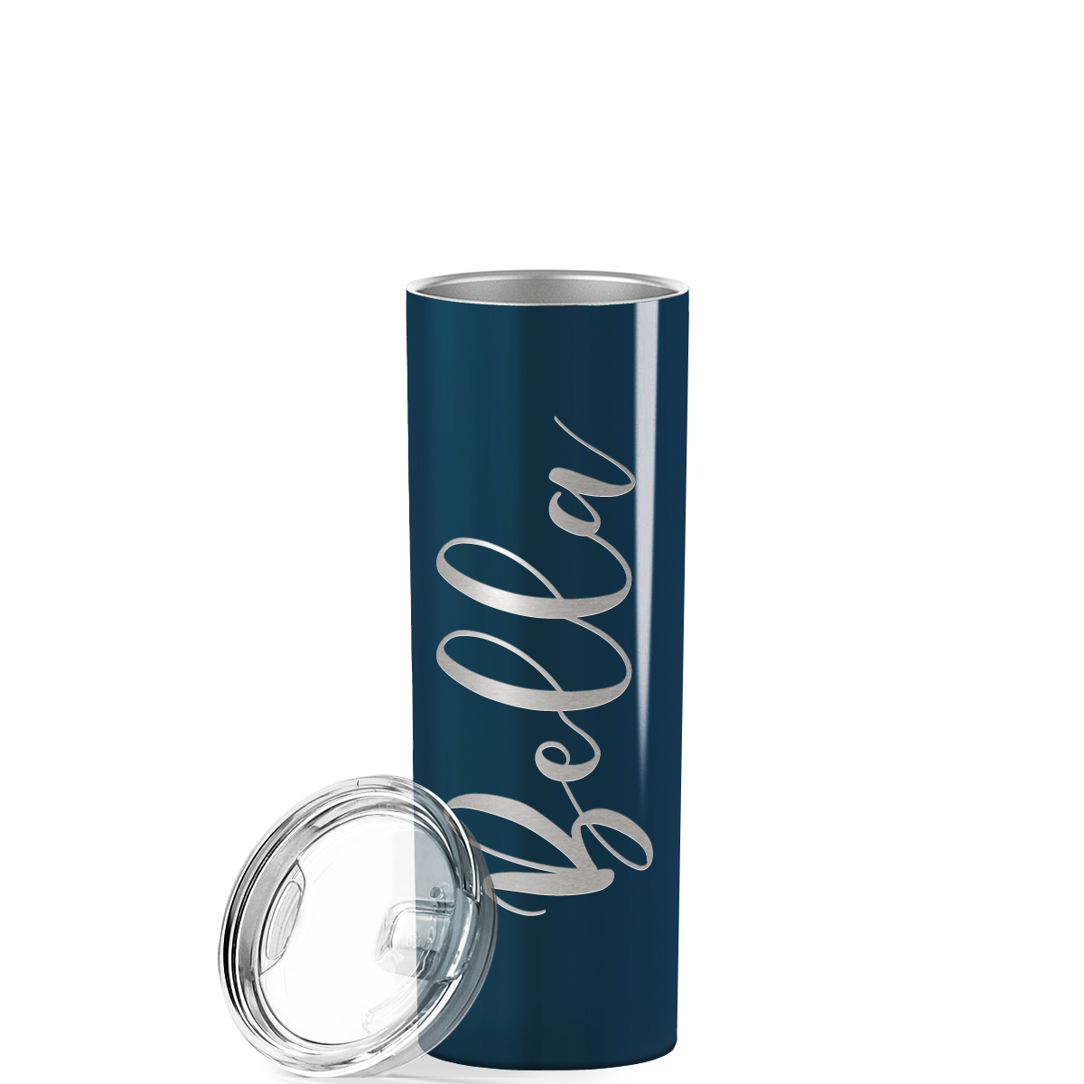 Personalized Engraved 20 oz Skinny 20oz Tumbler - Blue Sea Gloss