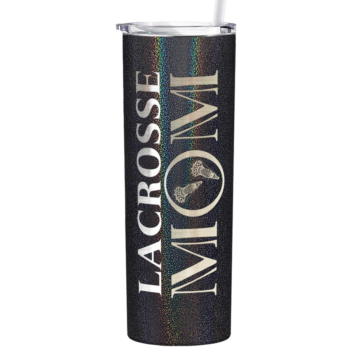 Lacrosse Mom Laser Engraved on Stainless Steel Lacrosse Tumbler