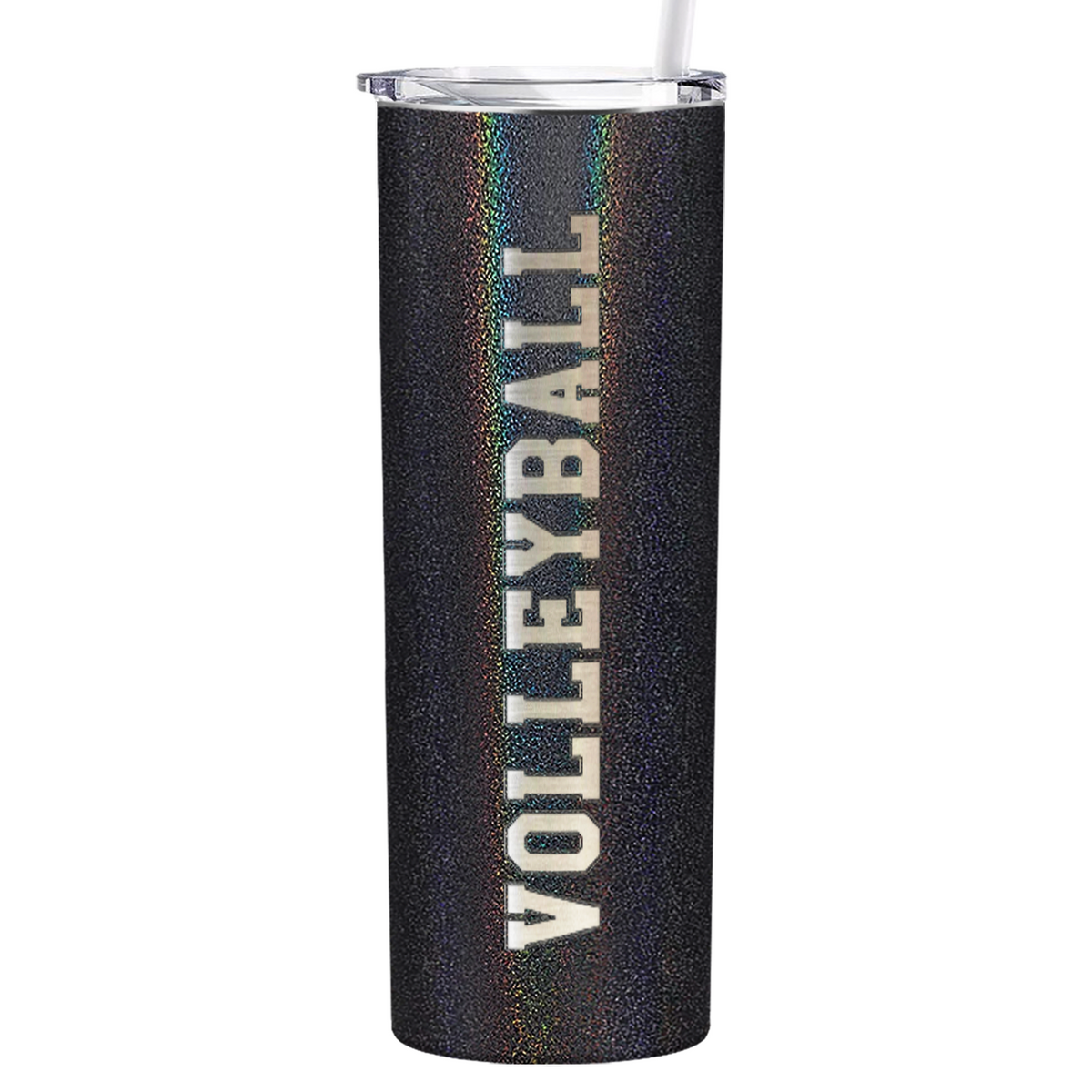 Volleyball Laser Engraved on Stainless Steel Volleyball Tumbler