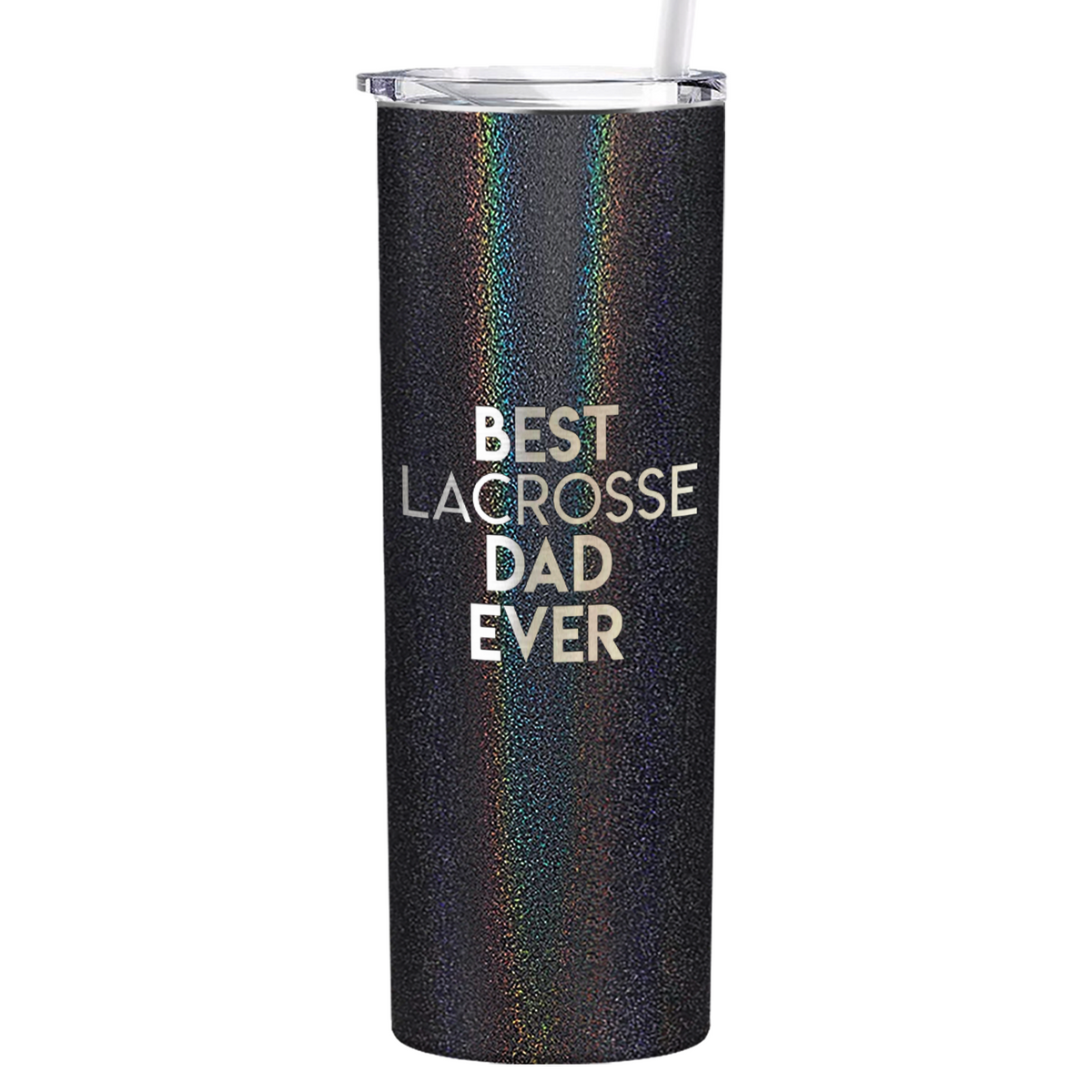 Best Lacrosse Dad Ever Laser Engraved on Stainless Steel Lacrosse Tumbler