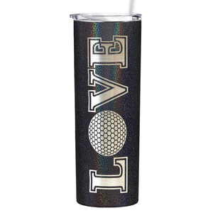 Golf Love Laser Engraved on Stainless Steel Golf Tumbler