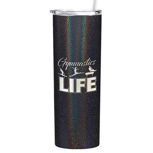 Gymnastics LIFE Silhouettes Laser Engraved on Stainless Steel Gymnastics Tumbler