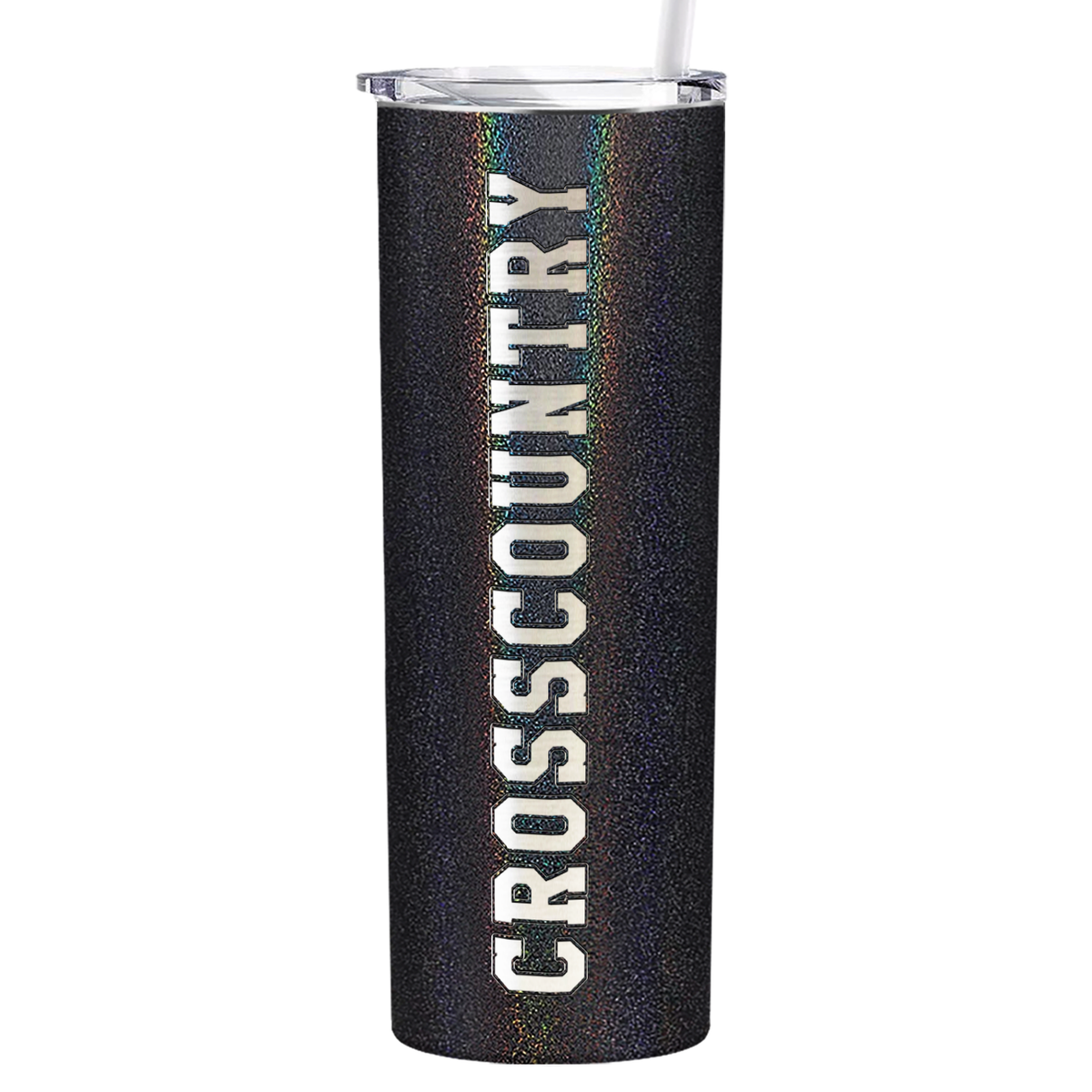 Cross Country Laser Engraved on Stainless Steel Cross Country Tumbler