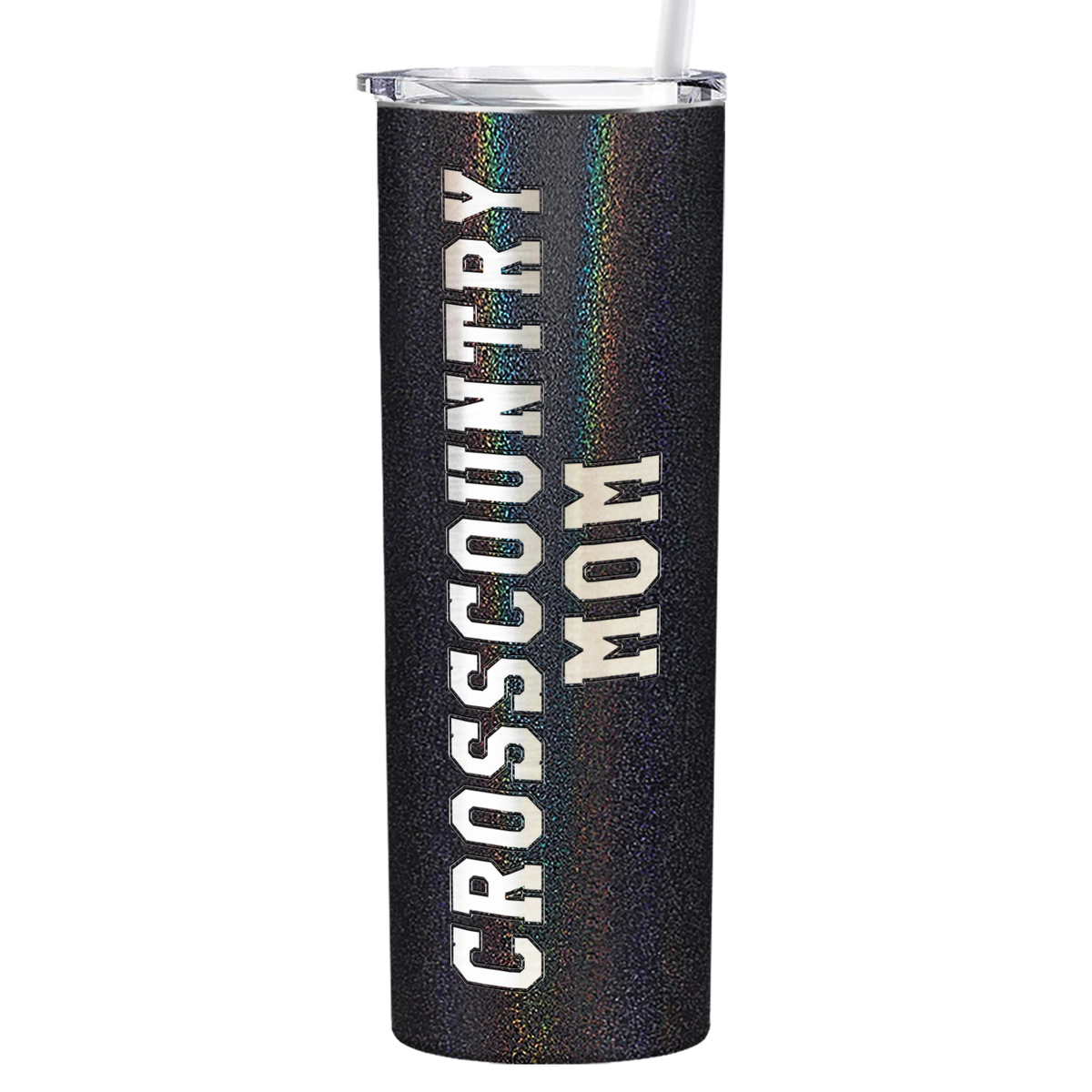 Cross Country Mom Laser Engraved on Stainless Steel Cross Country Tumbler