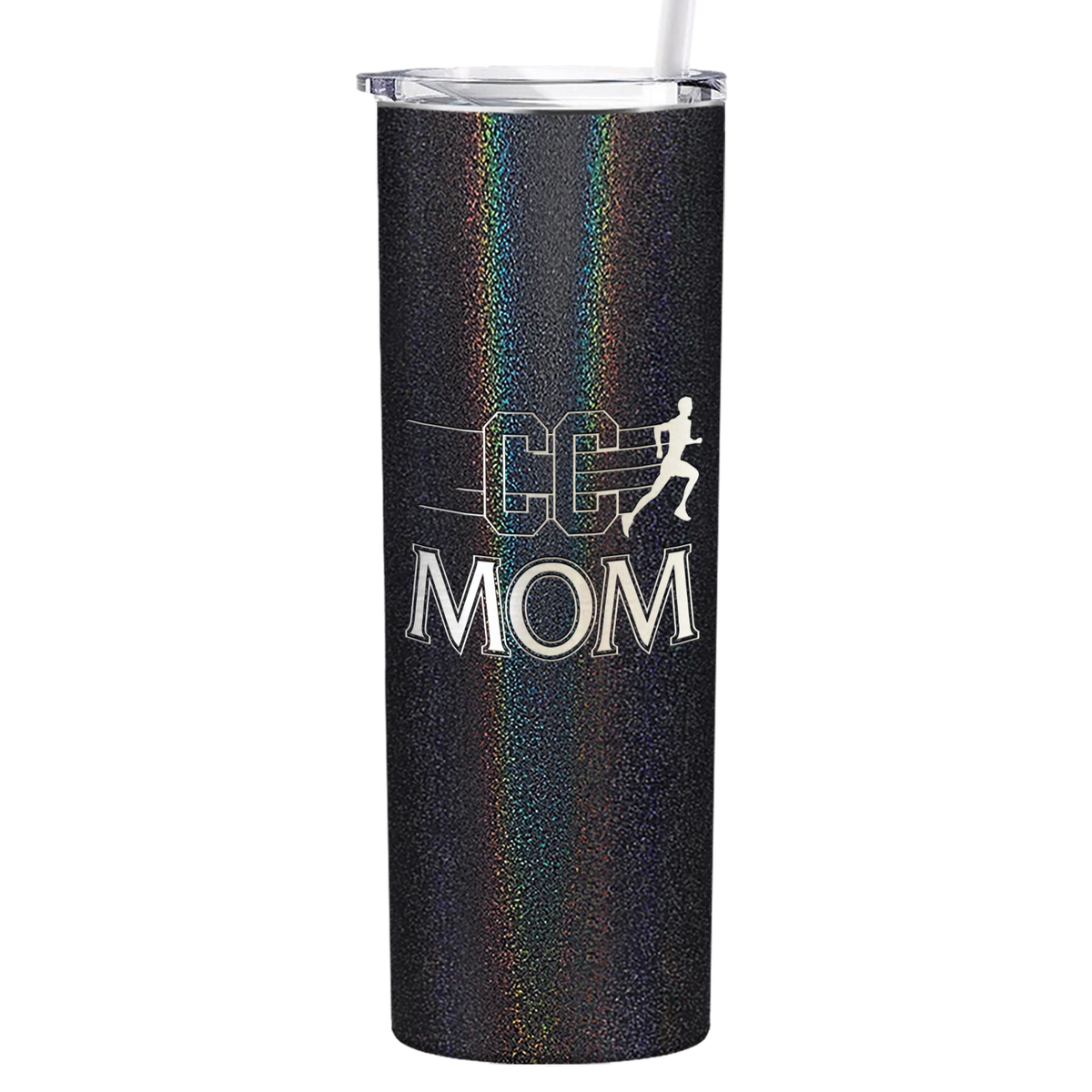 Cross Country Mom Laser Engraved on Stainless Steel Cross Country Tumbler