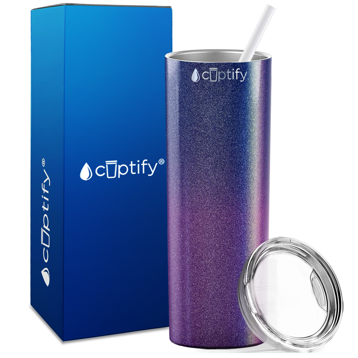  Galaxy Ombre Skinny Tumbler