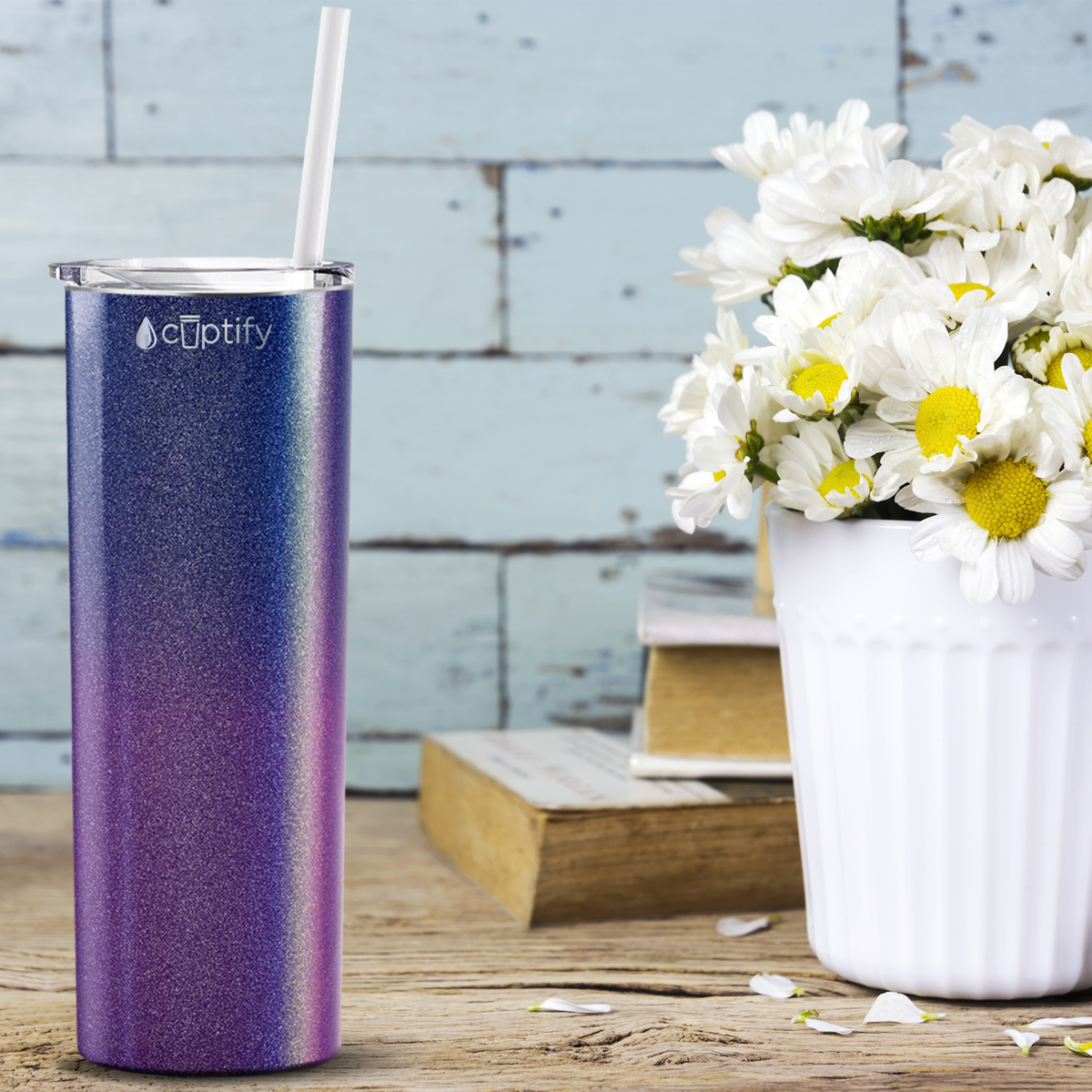  Galaxy Ombre Skinny Tumbler