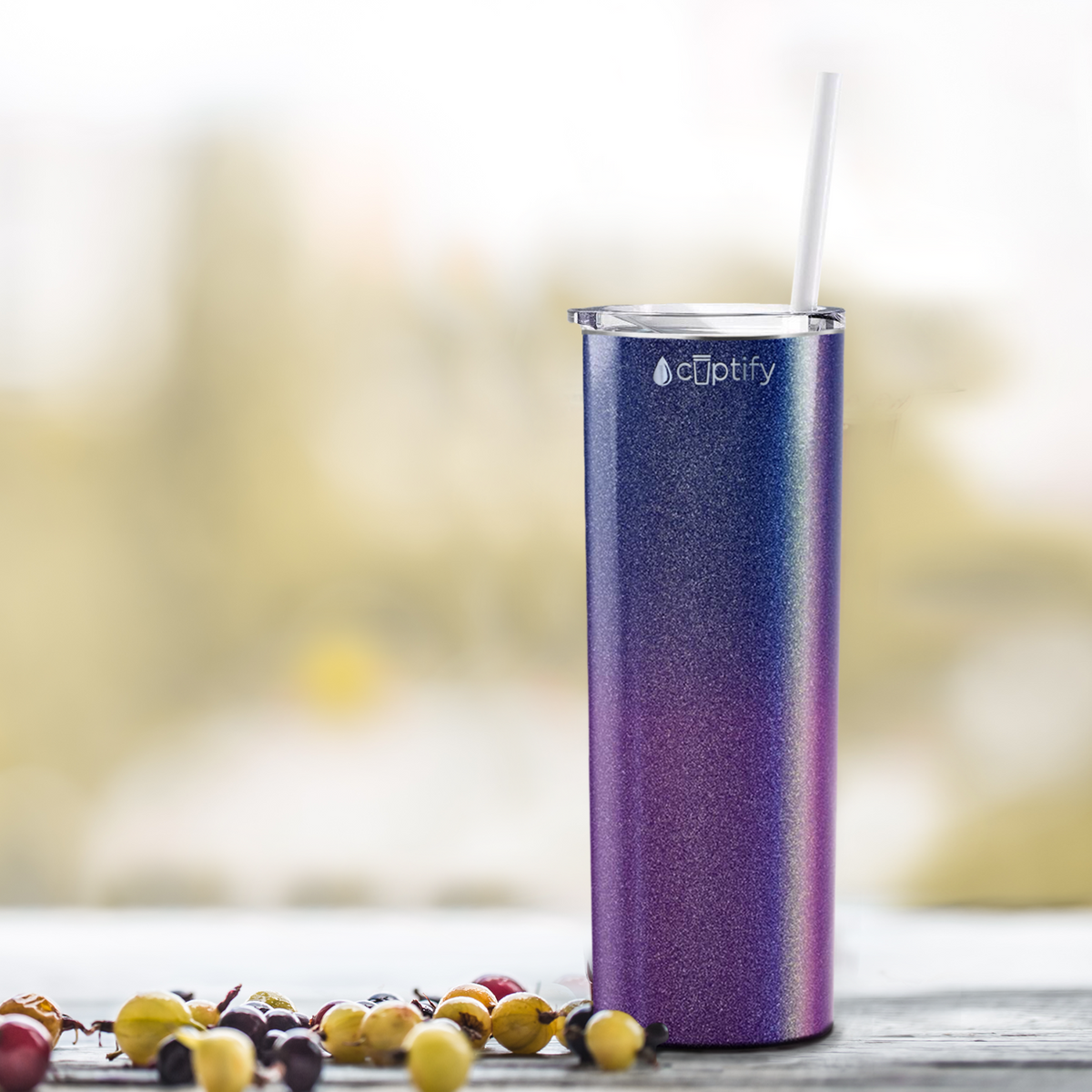  Galaxy Ombre Skinny Tumbler
