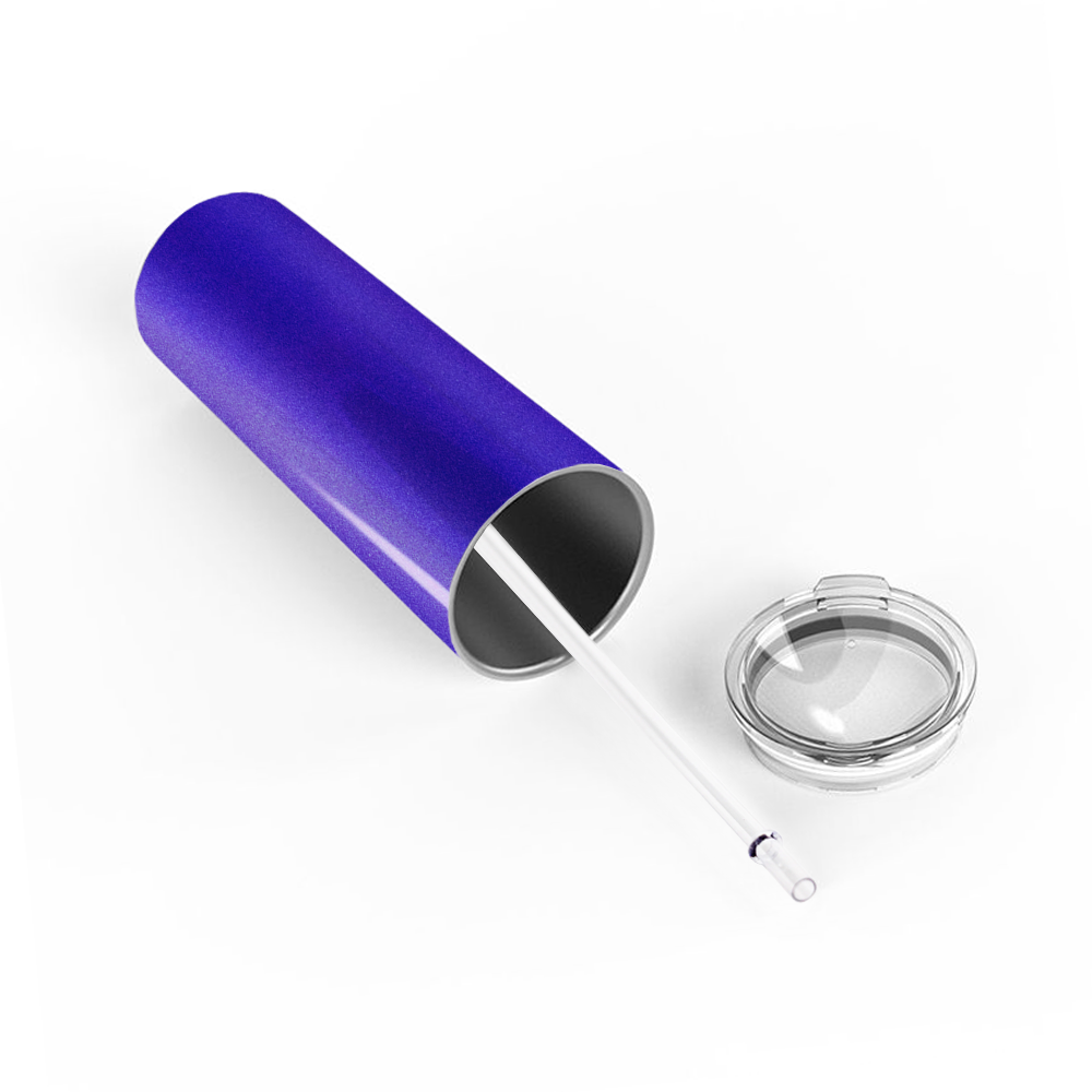  Purple Glitter Skinny Tumbler