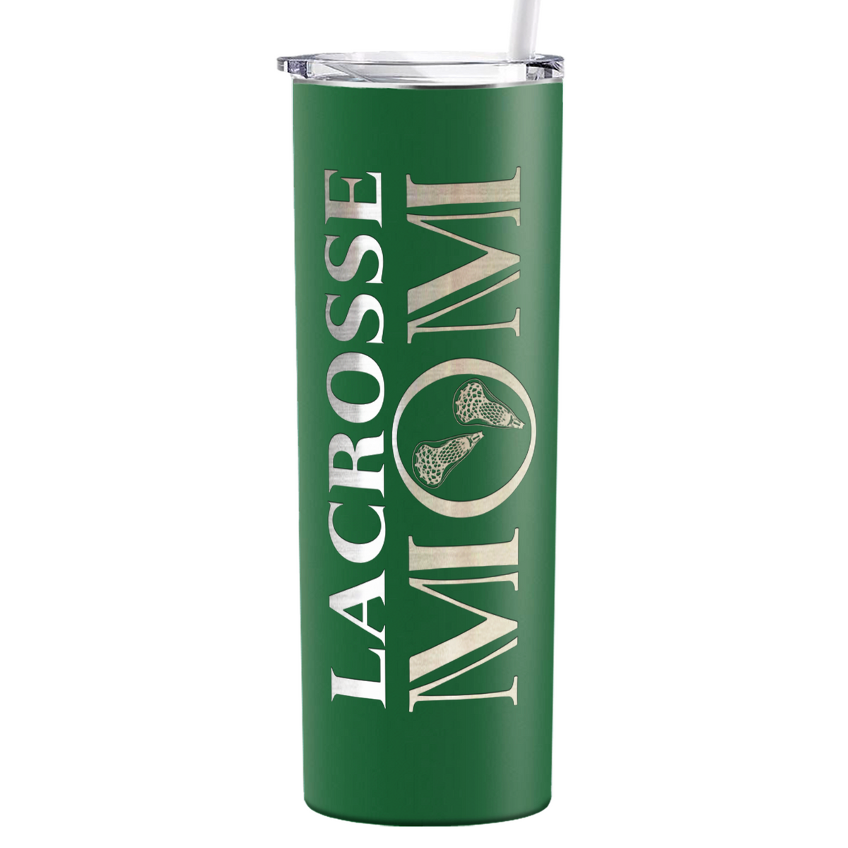 Lacrosse Mom Laser Engraved on Stainless Steel Lacrosse Tumbler