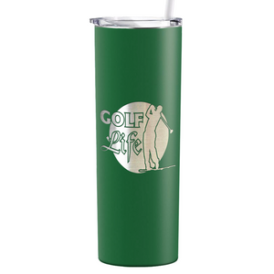 Golf Life Laser Engraved on Stainless Steel Golf Tumbler