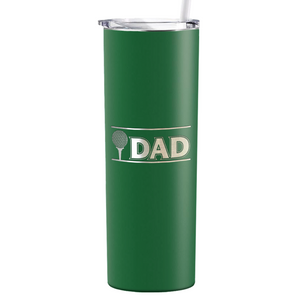 Golf Dad with Golf Ball Laser Engraved on Stainless Steel Golf Tumbler