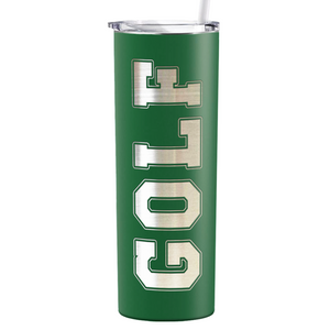 Golf Laser Engraved on Stainless Steel Golf Tumbler