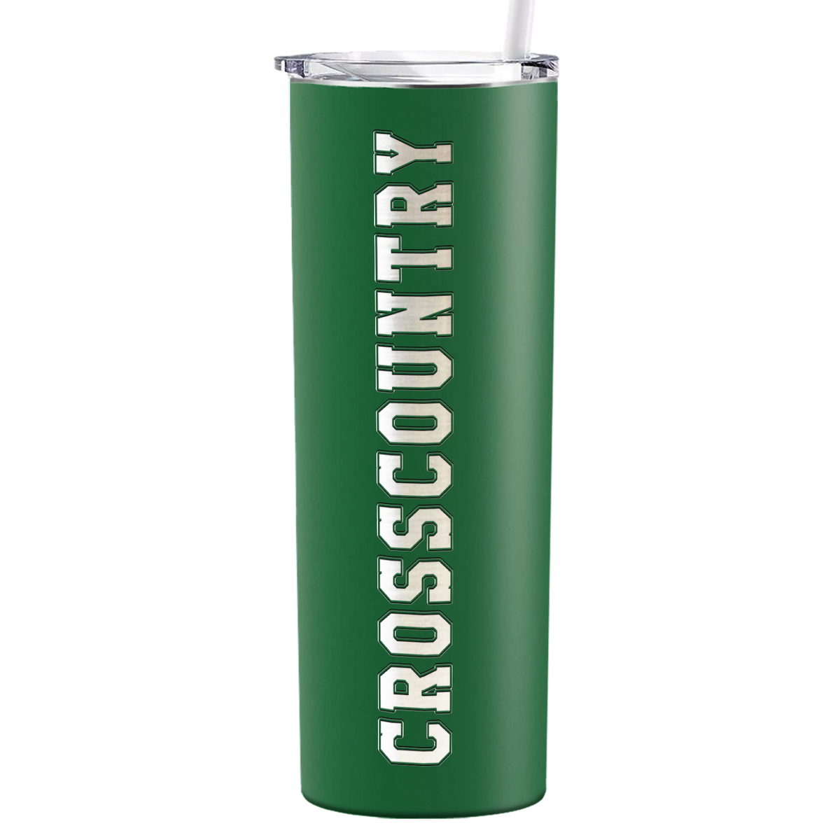 Cross Country Laser Engraved on Stainless Steel Cross Country Tumbler
