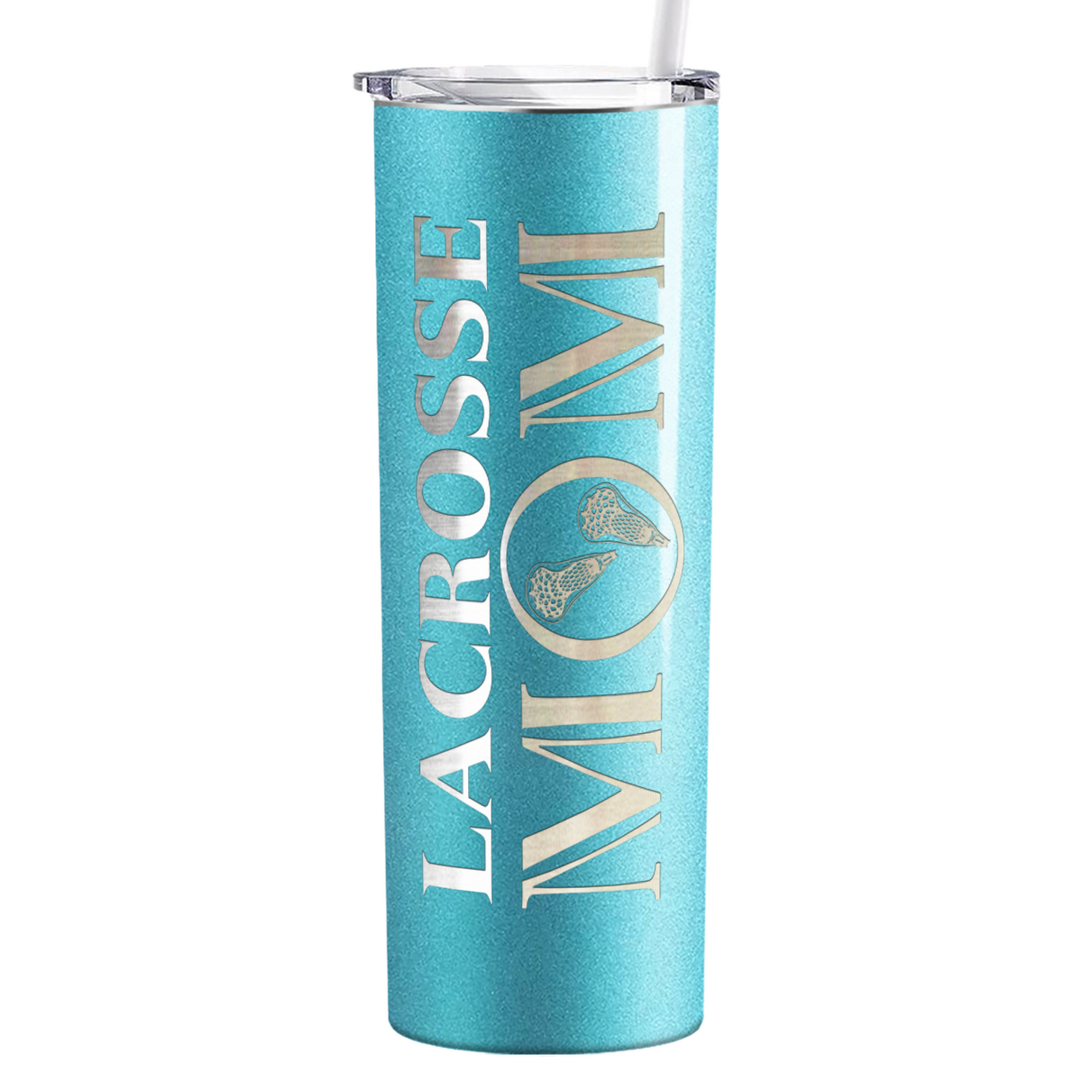 Lacrosse Mom Laser Engraved on Stainless Steel Lacrosse Tumbler