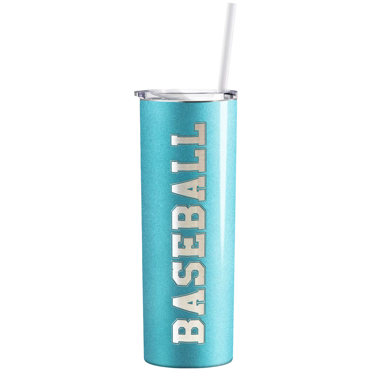 Baseball Laser Engraved on Stainless Steel Baseball Tumbler