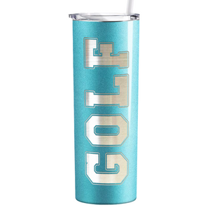 Golf Laser Engraved on Stainless Steel Golf Tumbler