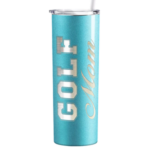 Golf Mom Laser Engraved on Stainless Steel Golf Tumbler